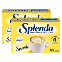 Splenda 미국 스플렌다 수크랄로스 스위트너 일회용 100개입 99g 2팩 설탕대체 감미료, 2개