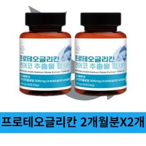 식약청인증 해썹인증 프로테오글리칸 연어코연골 추출물 분말 비변성 2형 콜라겐 관절 연골 알약 보스웰리아 구절초추출물, 60정, 2개