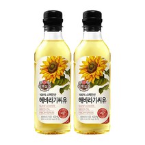 백설 해바라기씨유 500ml 2개