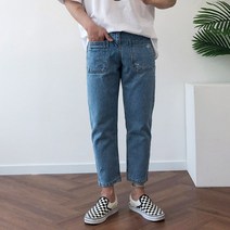 앞포켓 테이퍼드 9부 청바지 3color