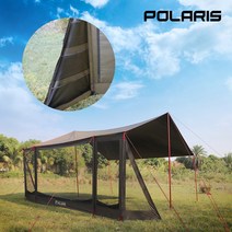 폴라리스 타프 사이드 월 윈드스크린 초코브라운