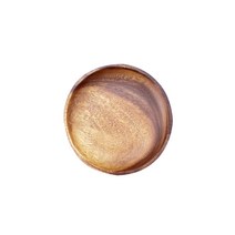 JAYEON TRADING 아카시아 원목 나무접시, 아카시아 원목 원형 접시