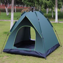 캠핑 낚시 간편 원터치 텐트 야외용품 3인용 4인용 피크닉 나들이, 1.블루