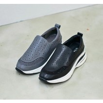 슈썸 스타 펀칭 큐빅 키높이 에어 통굽 슬립온 UH pgangel