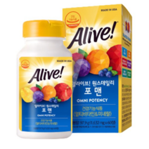 얼라이브 원스 데일리 포맨 멀티 비타민, 1개, 60g