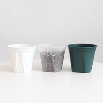 마이플랜트 차이 슬릿화분, 12호, 화분+받침세트(모스그린)