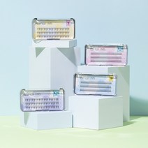 깜빡 아이돌 래쉬 A형 W형 인조 가닥속눈썹, 10mm
