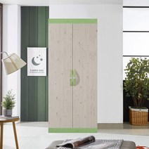 솜씨방 심플 800 윗선반옷장, 워시그린