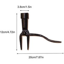 잡초제거기 장대형 잡초 민들레 뽑기 호미 김매기 풀뿌리뽑기 금속 철 야외 정원 풀러, 교체 헤드, 씨엔