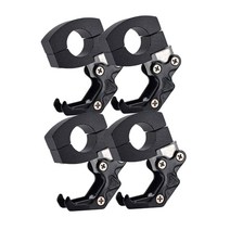 위너리스 오토바이 핸들 봉지걸이 4P 헬멧걸이 후크, 블랙4P