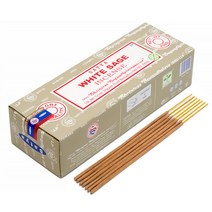 사티아 나그참파 인센스 스틱 향 250g, 화이트 세이지