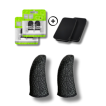 247 핑거팁슬리브 프리미엄 은섬유 게이밍 골무, 2세트