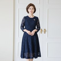 엄마옷 마담4060 레이스라인원피스-ROP303014-