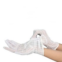 크린룸 반도체장갑 정전기방지 제전 장갑 10IN S, 기본