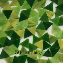 모자이크 diy 십자수 공예 다이아몬드 타일 장식 수제 선물 용품 스티커 재료 50 가방 혼합 색상 사각형 투명 유리 만들기 퍼즐 아트 투명 돌, 열하나