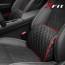 차량쿠션 디아망 허리_숏타입 레드, 레드1P, 1개