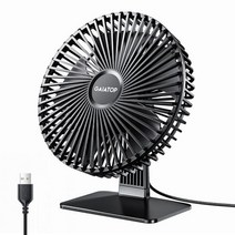 옥상 화장실 욕실환풍기 화장실냄새 창틀 정화조 GAIATOP-책상 휴대용 USB 팬 90 ° 조절 가능한 냉각 음, 01 Black