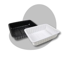 LA갈비 정육포장 PP용기 검정색 2KG 고기트레이