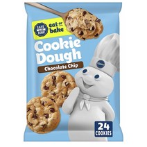 Pillsbury Chocolate Chip Cookie Dough 미국 필스버리 초코칩 쿠키 도우 반죽 24개입 2팩