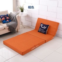 스로우토퍼 여름 퀵슬립 캠핑 쿨 차박 토퍼 거실 쿨링 냉감 시원한, 1.5mx2m(8cm 두께), 감귤색