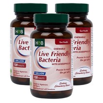 영국 홀랜드앤바렛 Holland & Barrett 라이브 프랜디 박테리아 10억 with 애시도필러스 유산균 120정, 3팩