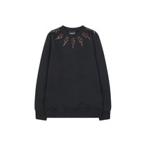 [닐바렛] [NEIL BARRETT KIDS] 남아 라이트닝 모티프 디테일 스웨트셔츠 블랙