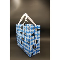 부직포가방 부직포쇼핑백 에코백 장바구니 쇼핑백 생활방수 다용도, 화분청색, 350 x 320 x 140