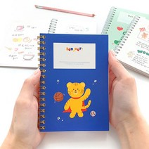 DIY 프리노트 (A6) - 안녕 동물친구들 (4종 택1), 커버 디자인 선택:어흥 호랑이|내지타입:모눈형, 단품