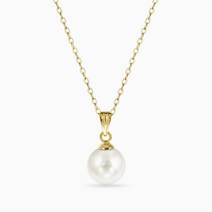 [수량한정] 18K 해수 진주 목걸이 아코야 펄 8mm_NPEE8605 Pearl Gold Necklace Gift