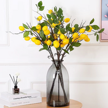 [드그라쎄] 인테리어 촬영 소품 - 레몬트리 금귤 조화 가지 나무 2type 인조 열매 오렌지