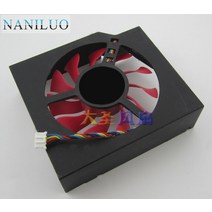 NANILUO-FD8015U12S 75mm 12V 0.5A 4 와이어 비디오 카드 쿨러 팬 MSI R7950 AMD Radeon HD 7870 냉각 팬, 한개옵션0