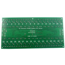 R421C32 DC12V 32 채널 Modbus RTU RS485 버스 릴레이 모듈 PLC LED 홈 오토메이션 도어락 용 UART 직렬, 한개옵션1, 한개옵션0