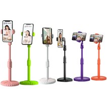 벤투로스 높이조절 2세대 6컬러 핸드폰 침대 책상 스탠드 탁상 스마트폰 자바라 거치대, 5.오렌지