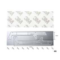 RC카 ajrc 124 축 scx24 랭글러 사이드 도어 모조 스케이트 보드 사이드 스커트 금속 스티커 scx24, 은