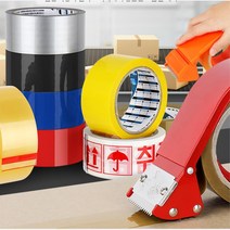 택배 박스포장 물류창고 업소용 대용량 박스테이프 포장테이프 경포장 비품, 경포장 40M 황색 50P