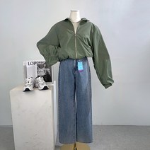 로케이트 세미 와이드 데님팬츠(4color)