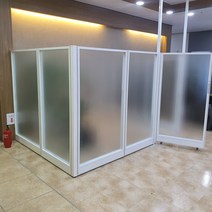 퍼니스원 45t불투명 강화유리파티션 높이 1800, 불투명 w 1200