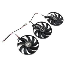 그래픽카드 새로운 t129215su 3 개몫 7pin for asus geforce rtx 2070 2080 super rog strix radeon rx 5600 5700 팬, 1랏