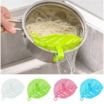 Leaf Shape Sieve/Strainer Gadget For Bowls And Pots!! Green!!! 그릇 및 냄비에 대 한 잎 모양 체 / 여과기 가제트 !! 그릇과, 하나, 보여진 바와 같이