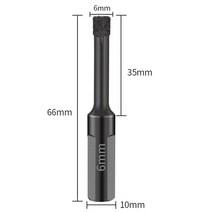 건식코어날 노미 6-120mm M14 스레드 진공 브레이징 드라이 다이아몬드 드릴링 코어 비트 세라믹 타일 구멍 톱 화강암 대리석 도자기 스톤 드릴, [01] 6mm