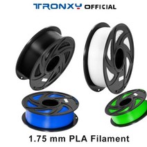 CRUX 1 X5SA FDM 3D 프린터 용 Tronxy PLA 필라멘트 1.75mm 1kg/롤 고무 소모품 소재 10 배 인성 빠른 인쇄, 02 1KG  PLA Red