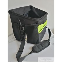 강아지 자전거바구니 가방 용품 바스켓 장바구니 고양이 앞바구니 바구니 짐받이용 자전거 핸들, 30*29*35cm 18kg내 반려동물용, 그린 블랙