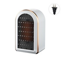 발온풍기 미니 가정용 히터 소형 1200w 전기 휴대용 데스크탑 팬 ptc 세라믹 난방, 하얀 벽난로, 유럽 ​​연합