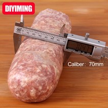 소시지 케이싱 구경 70mm 길이 300mm 용량 10 개 1kgs 소시지 스킨 햄 소시지 충진기 말린 소시지 껍질 고기, 단일옵션