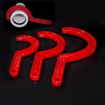 50-160mm 렌치 스패너 도구 오픈 엔드 조절기 PVC 티 배수관 빨간색 플라스틱 머플러 패스너 범용 수공구, 75mm
