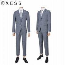 제스 (제스) 마이크로패턴 슬림핏 수트세트 (X0BJA2202_S)