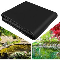 연못 방수포 폴리에틸렌 물자 검정 Geomembrane 간격 0.12mm 유효한 각종 크기, 4x5m