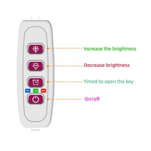 LED 식물 성장 빛 스트립 자동 ON & Off 성장 램프 바 5 Dimmable 수준 전체 스펙트럼 Sunlike 식물 성장 빛에 대 한