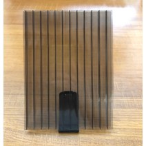 복층 폴리카보네이트 지붕 렉산 아크릴 투명 가림막, 커피색 8MM 크기(2.1mX6m)