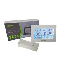디지털 온도 습도 시계 큰 LCD 전자 온도계 비중계 미터 스탠드 습도계 습도 게이지 디지털, WHITE